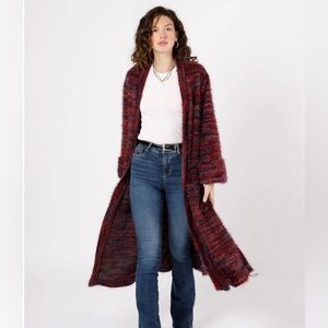 NWT Band of Gypsies Band of the Free Sunset Blvd. Duster Cardigan Sweater Sz XS